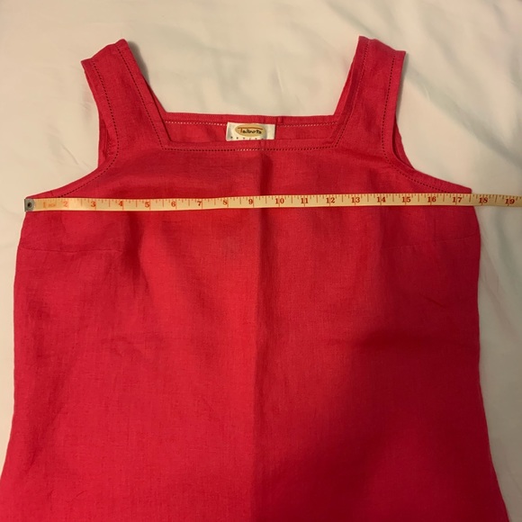 Linen Talbots square neck tank - Picture 6 of 9